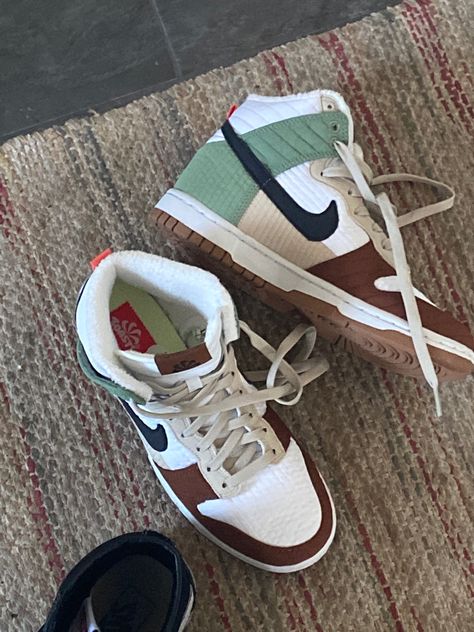 I LOVE THESE AND THEY ARE FROM PARTIALLY REUSED FABRIC #dunks Nike Dunk, Nike Dunks, Baby Shoes, I Love, Nike, Fabric, Clothes