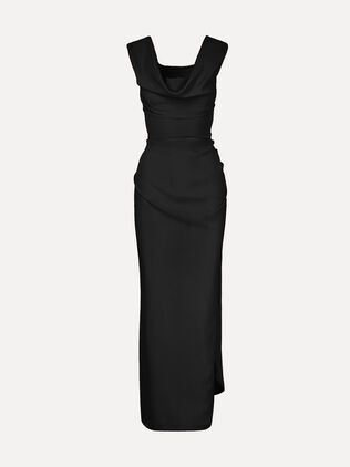 Dresses Vivienne Westwood, Vivienne Westwood Designs, Fatale Aesthetic, Black Vivienne Westwood, Dr Wardrobe, Barbie Box, Dresses Luxury, Black Pencil Dress, Kate Dress