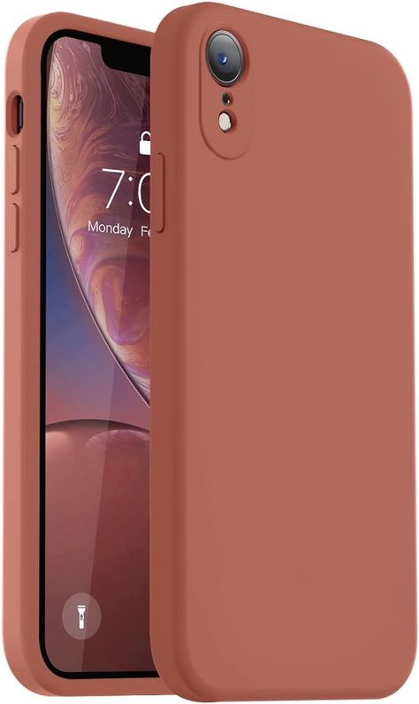 Amazon.com: Vooii Compatible with iPhone XR Case, Upgraded Liquid Silicone with [Square Edges] [Camera Protection] [Soft Anti-Scratch Microfiber Lining] Phone Case for iPhone 10 XR 6.1 inch - Caramel : Cell Phones & Accessories Coque Iphone Xr, Phone Cases Xr, Iphone Xr Aesthetic, Iphone 10 Xr, Iphone Xr Phone Cases, Rick And Morty Image, Iphone Pouch, Iphone 10, Xr Case