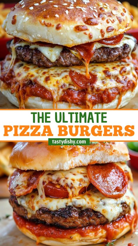 Recipes Archives - Delicious Recipes - Easy Cooking Ideas and Tasty Dishes Pizza Burgers Recipe, Easy Cooking Ideas, Homemade Hamburger Patties, Hot Sandwich Recipes, Juicy Burgers, Pizza Burger, Pizza Burgers, Pizza Flavors, Homemade Hamburgers