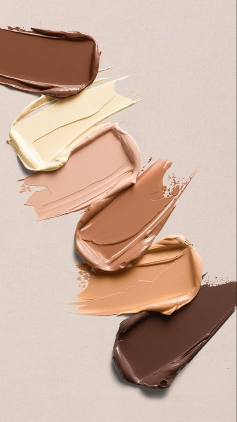 Aesthetic Cosmetics Background, Makeup Aesthetic Products Wallpaper, Makeup Swatches Aesthetic, Cosmetics Aesthetic Wallpaper, Makeup Products Aesthetic Photography, Kylie Cosmetics Aesthetic, Concealer Aesthetic, Beauty Aesthetic Photography, Foundation Aesthetic