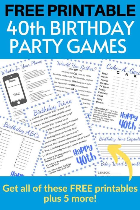 40 Birthday Games Women, Turning 40 Party Games, 40 Birthday Party Games, 40th Bday Games, 40th Party Games For Women, 40th Bday Party Games For Women, Games For A 40th Birthday Party, Party Games For 40th Birthday Fun, 40th Party Games