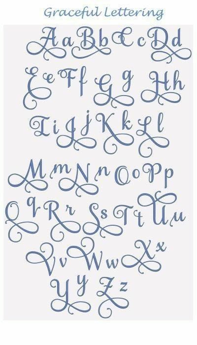 Lettering 2 - ☁Aprendamos más del lettering☁ - Wattpad Alfabeto Lettering, Alfabet Font, Lettering Styles Alphabet, Lettering Guide, Writing Fonts, Desain Buklet, Alfabet Letters, Knitted Wire, Fancy Letters