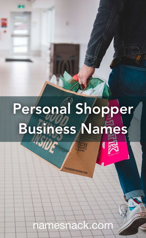 Creative name ideas for your personal shopper brand. Fashion Company Name Ideas, Stylist Name Ideas, Personal Shopper Logo Ideas, Personal Shopper Logo, Personal Shopper Business, Merchandising Business, Store Names Ideas, Personal Trainer Business, Shop Name Ideas