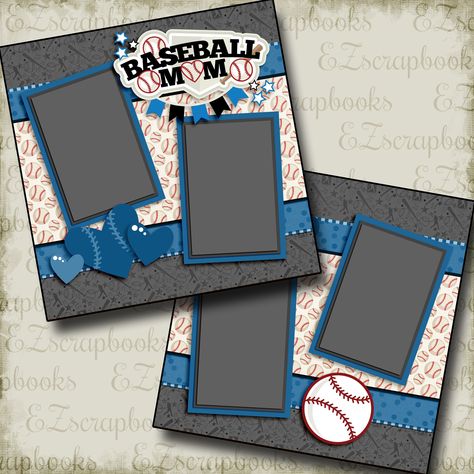 Baseball Scrapbook, Scrapbooking Sports, Baseball Ideas, Bridal Shower Scrapbook, Cards Display, Scrapbook Disney, Crafts Vintage, Recipe Scrapbook, Confidence Kids