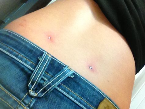 Dermal Derma Piercing Back, Dermal Piercing Back Dimples, Lower Back Dermal Piercing, Back Dimple Piercing, Back Dermals, Back Dermal Piercing, Back Dimple, Back Dimple Piercings, Dermal Piercings