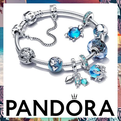 Ocean Pandora Bracelet, Pandora Travel, Pandora Summer, Pandora Bracelet Charms Ideas, Sunshine State Of Mind, Xoxo Jewelry, Pandora Bracelet Designs, Pandora Inspiration, Pandora Blue