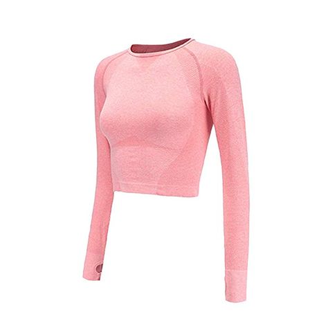 Running Outfits, Yoga Long Sleeve, Sports Crop Tops, Long Sleeve Workout, Gym Tops, Cropped Tops, Yoga Shirts, Gym Shirts, Running Clothes