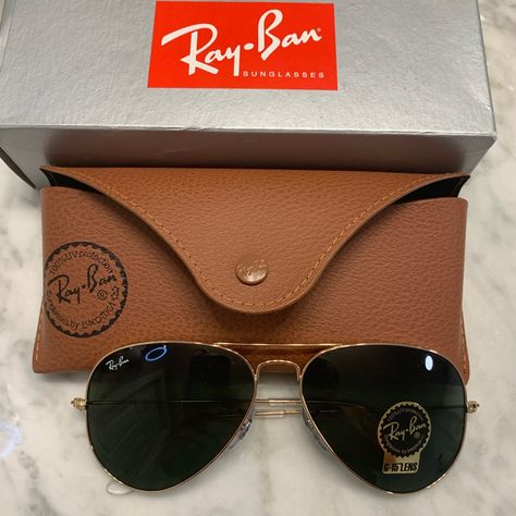 Nwt Men’s Ray Bans Aviators With Tags, In Box With Case And Cleaning Cloth Ray Ban Sunglasses Mens, Rayban Sunglasses Mens, Manifesting 2024, Sunglasses Wayfarer, Ray Bands, Ray Ban Round Sunglasses, Black Round Sunglasses, Ray Ban Sunglasses Wayfarer, Ray Ban Men