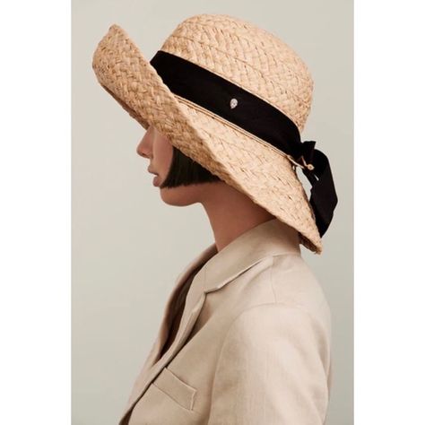 Helen Kaminski Australia￼ Classic Raffia Straw Sun Hat Bow Hand Made Helen Kaminski Hats, Raffia Sun Hat, Packable Sun Hat, Helen Kaminski, Raffia Hat, Straw Sun Hat, Wide Brim Sun Hat, Sun Protection Hat, Classic Hats