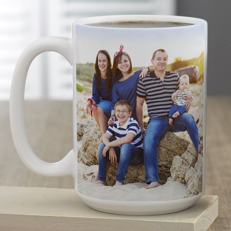 Love Photo Collage, Sublimacion Ideas, Personalization Mall, Design Your Own Mug, Pink Coffee Mugs, Custom Photo Mugs, Custom Coffee Cups, Blue Coffee Mugs, Large Coffee Mugs