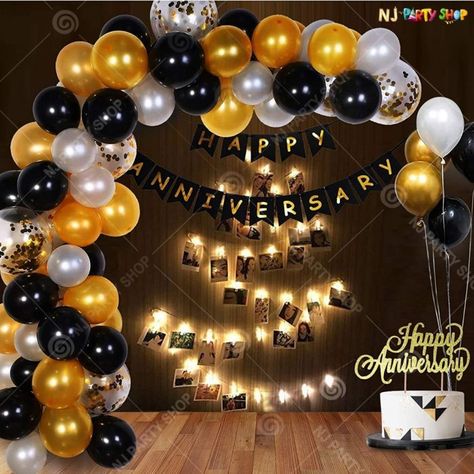 Happy anniversary decoration item available at wholesale Prices Pune/Hyderabad.For more information, please visit our website - www.njpartyshop.com or visit our retail stores in Pune & Hyderabad. Alternatively, you can also call or WhatsApp your order on 91-8411902826. Decoration For Anniversary Party, 25 Aniversary Decoration Indian, Happy Anniversary Balloon Decoration, Store Anniversary Ideas Retail, Decoration Ideas For Anniversary At Home, Marriage Anniversary Decorations At Home, Happy Anniversary Decorations Room, Anniversary Surprise For Husband, Simple Anniversary Decoration Ideas At Home