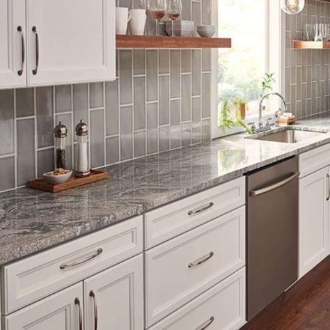 3x12 Subway Tile Backsplash Kitchen, 3x12 Subway Tile Backsplash, Grey Subway Tile Kitchen, Kitchen Backsplash Images, Classic Backsplash, Gray Subway Tile Backsplash, Tile Backsplash Kitchen, Subway Tile Design, Kitchen Splashback Tiles