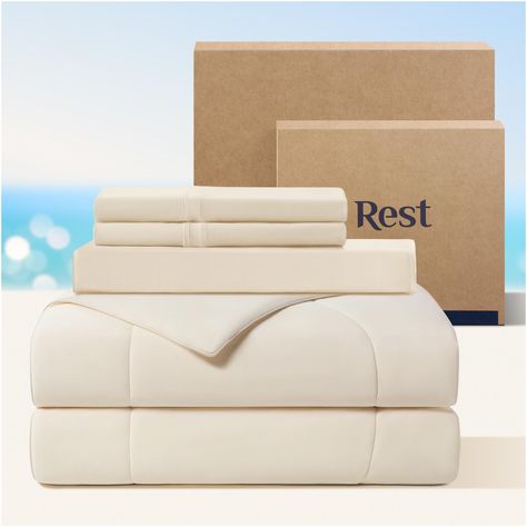 PRICES MAY VARY. Good Housekeeping “Best Bedding Award” 2023 and 2024: Evercool Comforter won with proprietary premium fabric; Lab tested 2x cooler than silk for hot sleepers and night sweats; Comfortable all night with superior breathability and moisture wicking Active Hygiene Pillow Covers for Sensitive Skin: Reduce breakouts and impurities, protect against acne and odor with self-cleaning silver ions woven into Evercool+ fabric; NOBLE Ionic+ extruded silver yarn technology Four-Way Stretch De French Country Bed, Cooling Comforter, Cleaning Silver, Fluffy Bedding, How To Clean Silver, Bed Comforter Sets, Soft Sofa, Cooling Blanket, Bed In A Bag