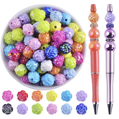 PRICES MAY VARY. Rich Packaging Contents: Focal Beads multicolor 40 pcs in one pack. We have many shaped beads to choose, peach heart beads, peach heart uv plating beads, bow beads, square beads, flower petal beads, rose beads, sea urchin beads, butterfly beads, heart wing beads. Focal Beads for Pens Are Not Just for Decorating Focal Beads for Pens but Also Allow You to Create Unique Pen Bead Designs According to Your Preferences and Creativity. Wide Range of Applications: Focal Beads Bulk Have Bow Beads, Beads Butterfly, Keychain Making, Beadable Pens, Butterfly Beads, Rose Beads, Beaded Pens, Unique Pens, Beads Flower