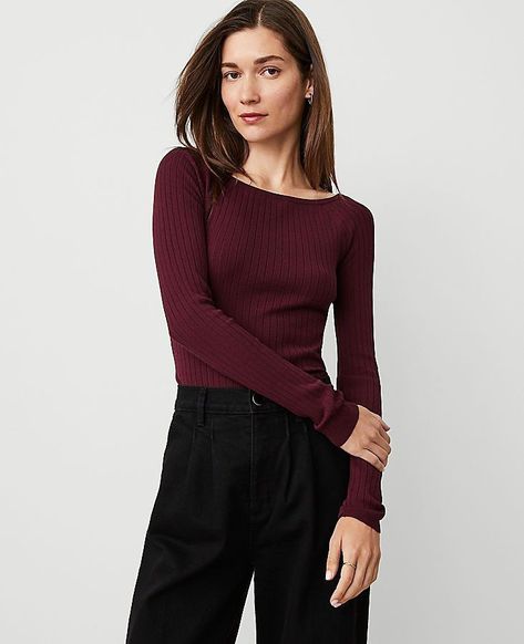 Plum Clothes, Wardrobe Color Guide, Wardrobe Color, 30s Fashion, Off The Shoulder Sweater, Off The Shoulder Long Sleeve, Color Guide, Outfit Inspiration Fall, Fall Fits