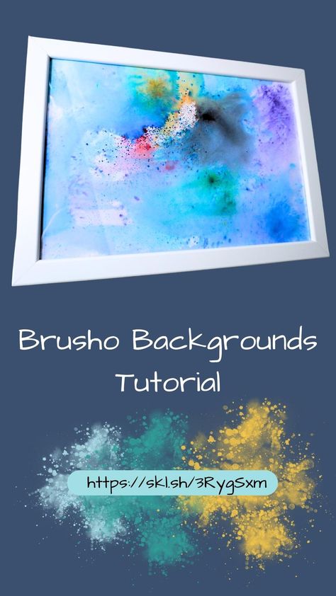 Brusho Techniques Tutorials Videos, Brusho Artwork, Paint A Sea Turtle, Backgrounds Tutorial, Brusho Techniques, Watercolor Crystals, Fun Backgrounds, Paint Gouache, Q Tips