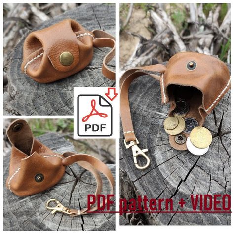 DIY Leather purse, coin purse PDF pattern + VIDEO A practical and simple product for beginners. Hand crafted high quality DIY Leather purse, coin purs  VIDEO TUTORIAL: https://youtu.be/8aLCHQnm83Q The DIY Leather Key Case measures 9*6*6 cm ( 3 1/2 *2 3/8* 2 3/8 inch)My shop with products that I make according to my patterns: https://www.etsy.com/shop/UALeatherWorkshop?ref=seller-platform-mcnav Leather Change Purse Diy, Diy Leather Coin Purse, Leather Purse Diy, Leather Purse Pattern, Sac En Cuir Diy, Diy Coin Purse, Leather Change Purse, Diy En Cuir, Diy Leather Projects