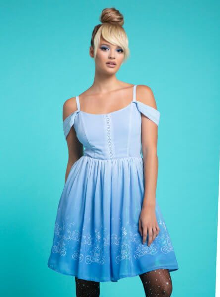 Hot Topic Releases Disney Princess Dresses Perfect For Halloween! | Inside the Magic Blue Ballgown, Front Layers, Cinderella Princess, Hot Topic Dresses, Disney Cinderella, Disney Princess Dresses, Her Universe, Cinderella Dresses, Princess Cinderella