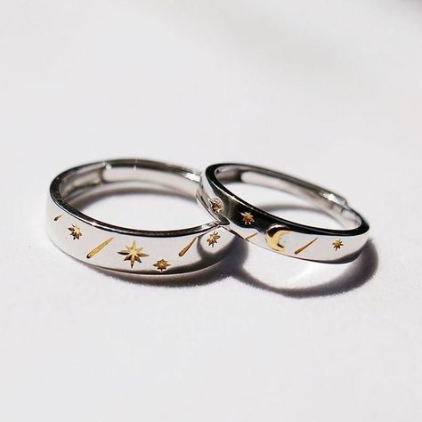 Bff Rings, خواتم خطوبة, Matching Promise Rings, Cute Promise Rings, Best Friend Rings, Couple Ring Design, Bff Jewelry, Friend Rings, Couple Jewelry