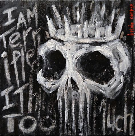 Dark Paint Inspiration, Painting Grunge Ideas, Creepy Painting Ideas On Canvas, Dark Art Acrylic Painting, Grunge Aesthetic Painting, Emo Painting Ideas On Canvas, Art Aesthetic Painting Dark, Grunge Canvas Painting, Dark Painting Ideas On Canvas