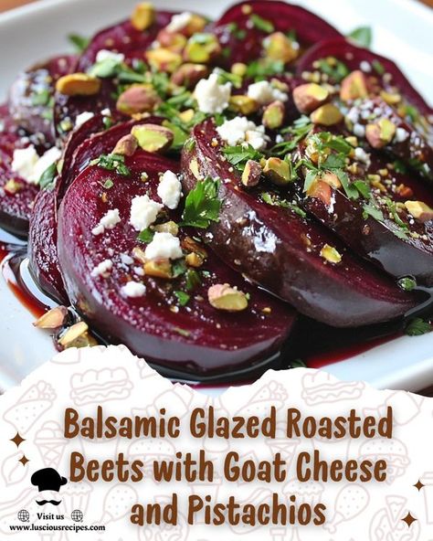 Roasted Beets With Goat Cheese, Beets With Goat Cheese, Luscious Recipes, Broccoli Cauliflower Casserole, Apple Walnut Salad, Cheese Alternative, Creamy Goat Cheese, Fresh Beets, Walnut Salad