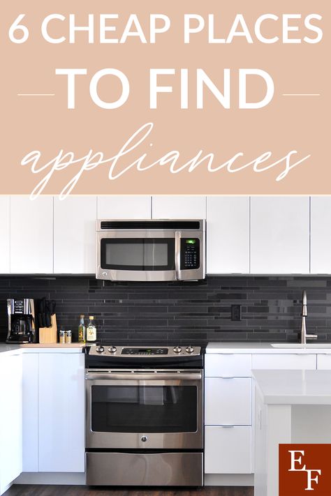 Cheap Appliances, Frugal Kitchen, Cheap Houses For Sale, Top Appliances, Austin House, Small Dishwasher, Professional Appliances, House Flip, Smart Oven