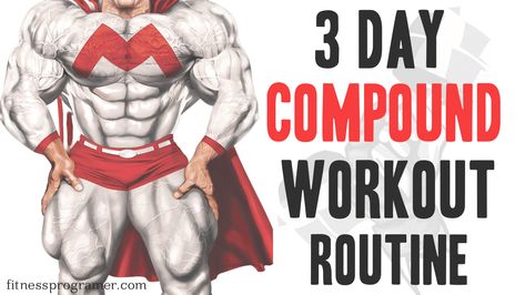 The 3 Day Compound Workout Routine is a comprehensive strength-building program that focuses on compound movements to enhance both muscle size and overall strength. 3 Day Compound Split, Compound Workouts Men, 3 Day Hypertrophy Workout, 3 Day Compound Workout, Compound Gym Exercises, Murph Workout Variations, Compound Exercise Routine, Compound Shoulder Exercises, Compound Workout Men