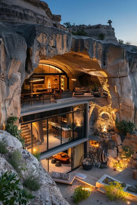 73 Exotic Homes of Modern Architecture Rock House Design, Artist House Architecture, Amazing Architecture Homes, Modern Cave House, One Story Mansion, Alternative Architecture, Extreme Homes, Cave Houses, Russian House