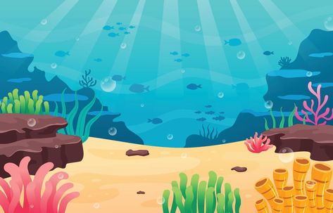 Cartoon Ocean Background, Sea Cartoon Background, Ocean Cartoon, Ocean Vector, 555 Wallpaper, Cartoon Ocean, Incredible Wallpaper, Background Ocean, Background Sea