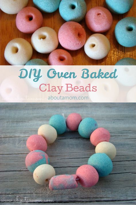 Diy Bake Clay, Diy Clay Recipe Bake, Diy Beads Clay, Homemade Oven Bake Clay, Homemade Clay Beads, Bake Clay Recipe, Diy Oven Bake Clay, Making Clay Beads, Diy Clay Beads