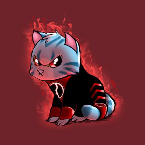 RAGE KITTY, Dex-Starr Lanterns Illustration, Dex Starr, Red Lantern Corps, Lantern Illustration, Red Lanterns, Green Lantern Corps, Western Comics, Red Lantern, Dc Comics Characters