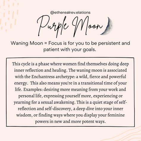 Purple Moon Cycle, Womb Healing, Purple Moon, Moon Journal, Moon Cycle, Divine Feminine Spirituality, Menstrual Health, Feminine Health, Energy Healing Spirituality