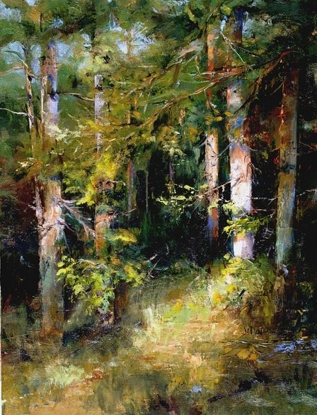 Wonder Forest, Oil Painting Trees, Abstract Tree Painting, Canvas Oil Painting, Contemporary Landscape Painting, Pastel Landscape, Pastel Paintings, Impressionist Landscape, Forest Spirit