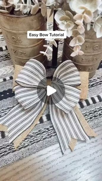 Simple Bow Making Tutorials, How To Make A 2 Ribbon Bow, Fluffy Bow Diy, 4 Loop Bow Diy How To Make, Multi Ribbon Bow Tutorial Wreath, Simple Small Bow, Small Wreath Ideas Christmas Decorations, Pretty Bows With Ribbon, How To Christmas Bow