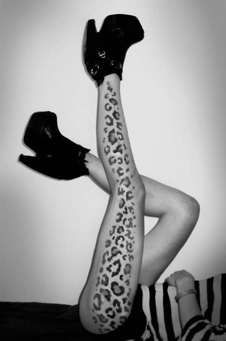 Leopard Print Tattoo, Animal Print Tattoo, Tattoo Leopard, Cheetah Print Tattoos, Leopard Print Tattoos, Butterfly Back Tattoo, Leopard Tattoos, Full Leg Tattoos, Hip Bone