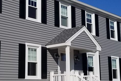 Siding Color Ideas, Gray Vinyl Siding, Vinyl Siding Color Combinations, Mastic Vinyl Siding, Certainteed Vinyl Siding, Grey Vinyl Siding, Gray Siding, Vinyl Siding Installation, Vinyl Siding Colors