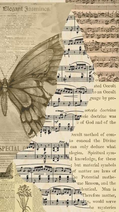 Music Pages, Sheet Music Crafts, Music Journal, Sheet Music Art, Scrapbook Printing, Decoupage Diy, Paper Wall Hanging, Music Collage, Diy Journal Books