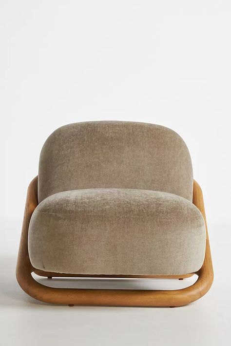 New Furniture & Made To Order Furniture | AnthroLiving Sofa Pouf, Unique Living Room Furniture, Inspire Me Home Decor, Pierre Frey, Upholstered Arm Chair, Wooden Storage, Wood Chair, A Chair, Wooden Doors