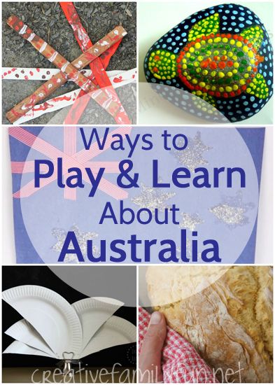 Fun crafts, activities, and recipes to do with your kids for an at-home exploration of Australia. Geography Kids, Australia Activities, Around The World Crafts For Kids, Australia For Kids, Australia Crafts, Around The World Theme, Arts And Crafts For Adults, Arts And Crafts For Teens, World Thinking Day