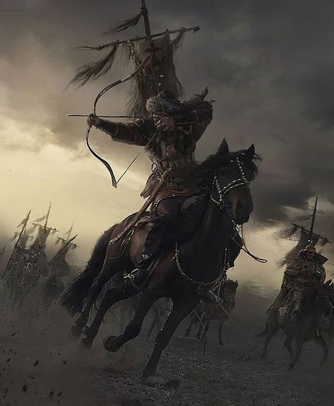 Fantasy.Art (@fantasy.art123i) • Instagram photos and videos Horse Archer, Mounted Archery, First Horse, Back To The Moon, Medieval Artwork, The Rifleman, Native American Photos, Bowfishing, On Horseback