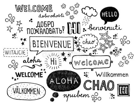 Word welcome written in different languages. Fun hand-sketched illustration of w , #SPONSORED, #languages, #Fun, #Word, #written, #hand #ad International Mother Language Day, Mother Language Day, Target Language, Senior Home Care, Different Languages, Learn A New Language, Foreign Languages, Language Skills, Learning Languages