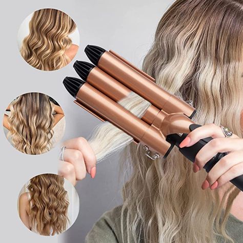 3 Barrel Waver Hair, 3 Barrel Curling Iron Hair, Hair Curling Tool, Hair Waver Iron, Waver Iron, Curling Wand Hair, Hot Hair Tools, 3 Barrel Curling Iron, Wand Curler