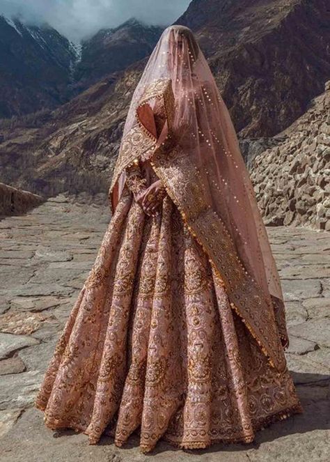 Rose Gold Bridal – LAAM Rose Gold Desi Wedding, Royal Bridal Lehenga, Tissue Rose, Gold Bridal Lehenga, Harmony Tattoo, Bride Lehenga, Rose Gold Fabric, Lehenga Dress, Gold Lehenga