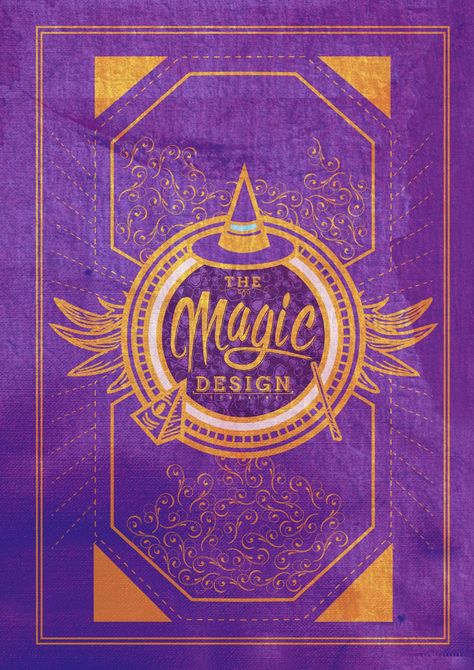 Magical Poster Design, Magical Graphic Design, Magic Poster Design, Magic Graphic Design, Magic Book Cover, Fantasy Graphic Design, Graphic Design Book Layout, The Magic Book, Graphic Design Concept