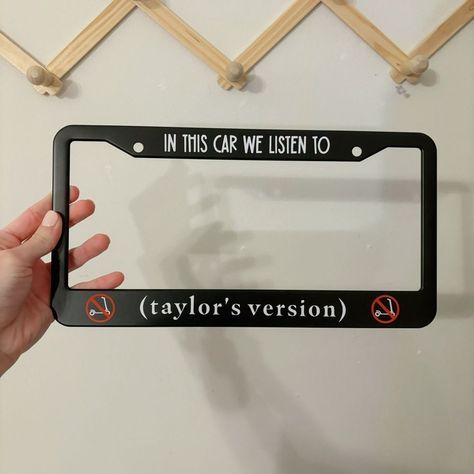 Taylor Swift (Not Official Merch) License Plate Tag Holder! It Comes With The Crews For The Car. Brand New! Never Been Used. I Always Ship Out Within 24-48 Hours. All My Listings Come From A Smoke Free Home! If You Have Any Questions Please Comment!!! I Am Always Open To Reasonable Offers :) Taylor Swift Taylors Version, Taylor Swift Biography, Taylor Swift Eyes, 15 Taylor Swift, Taylor Swift Black, Taylor Swift Speak Now, Taylors Version, Taylor Swift Red, Tag Holder