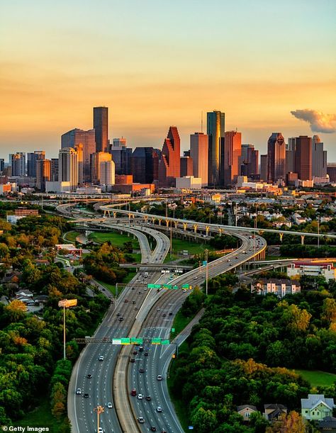 In 15th place was the city of Houston, where 99.11 percent of all homes have some form of air-conditioning Downtown Houston Texas, Air Conditioner Installation, Rooftop Party, Downtown Houston, California City, Texas City, Keep It Real, Houston Texas, Places Around The World