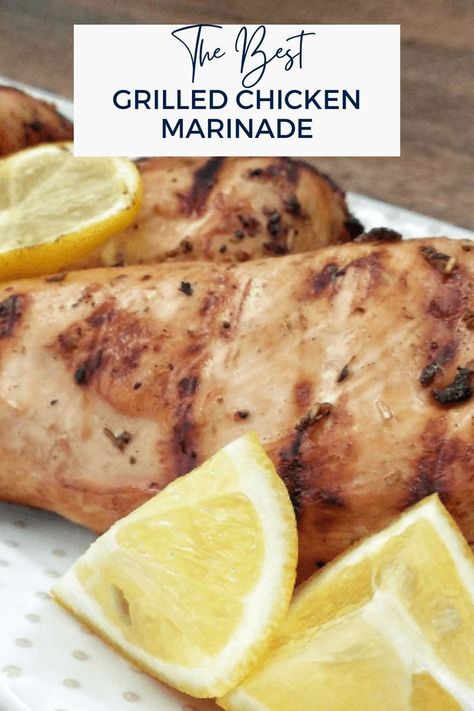 Plate with cooked chicken all marinaded in the best marinade for grilled chicken. Best Grilled Chicken Marinade, The Best Grilled Chicken, Best Grilled Chicken, Easy Chicken Marinade, Grilled Chicken Marinade, Chicken Marinade Recipes, Savory Herb, Chicken Marinade, Best Chicken Recipes