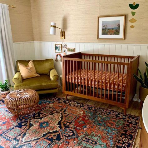 Mid Century Nursery, Baby Nursery Inspiration, Nursery Trends, Nursery Room Design, Baby Room Inspiration, Nursery Room Inspiration, Baby Room Design, Nursery Baby Room, Hus Inspiration