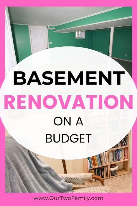 Basement renovation on a budget Rec Room Basement, Basement Transformation, Finished Basement Designs, Best Flooring For Basement, Basement Window, Basement Decoration, Basement Office, Dream Basement, Basement Inspiration